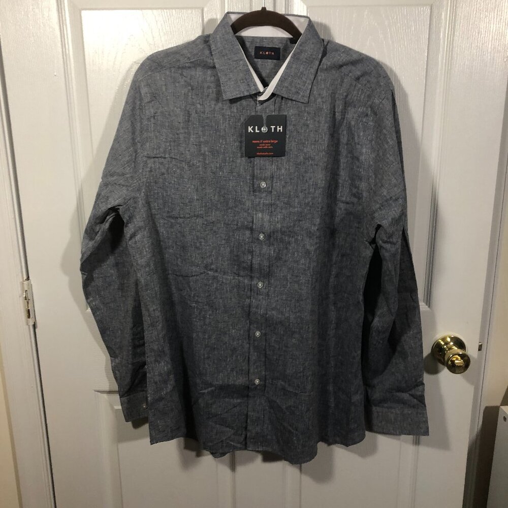 Kloth men gray long sleeve shirt, NWT, xL